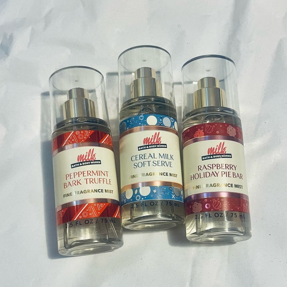 NEW Bath & Body Works Milk Fragrance Spray Minis